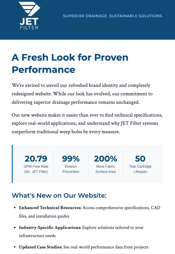 Email campaign example